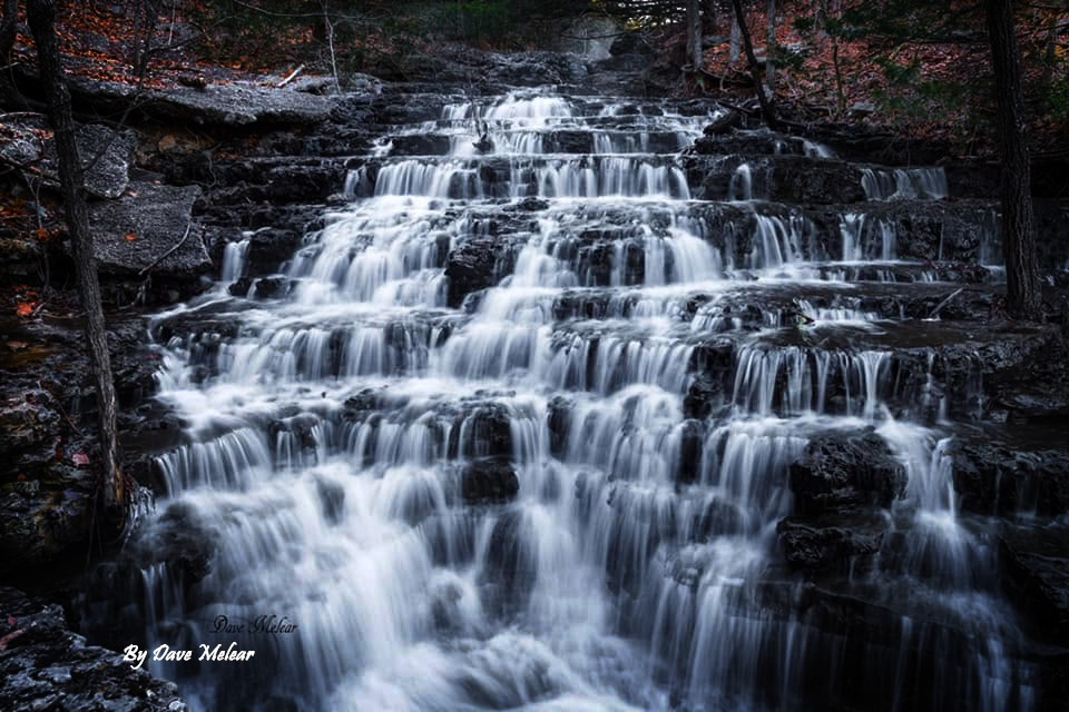 Image of Lake Norwood Waterfalls by photograher Dave Melear.