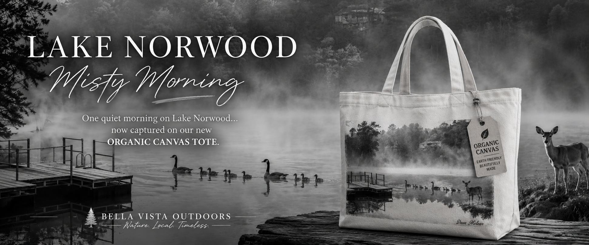 Lake Norwood Misty morning banner image